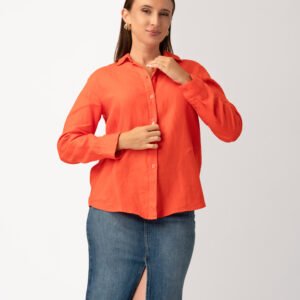 Women’s Linen Button-Down Shirt