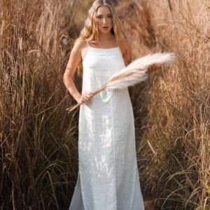 Pure Breeze Linen Maxi Dress
