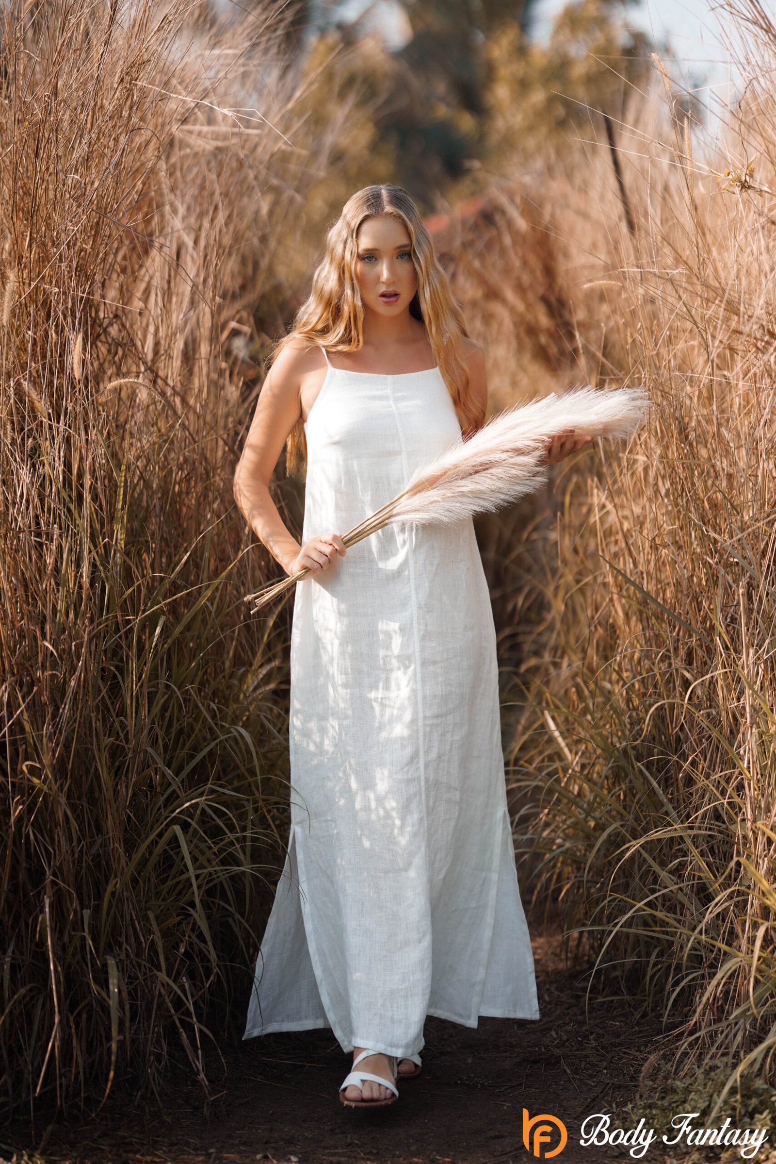 Pure Breeze Linen Maxi Dress