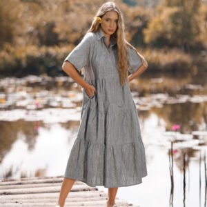 Willow Calm Tiered Midi Dress