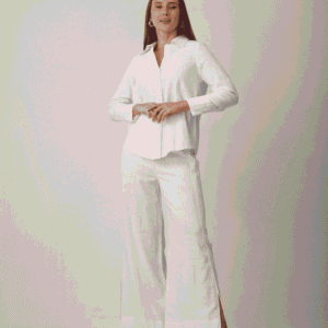 Dhana Ivory Linen Pant Set