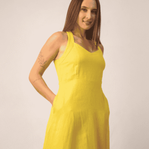 Karina Sunshine Linen Maxi Dress